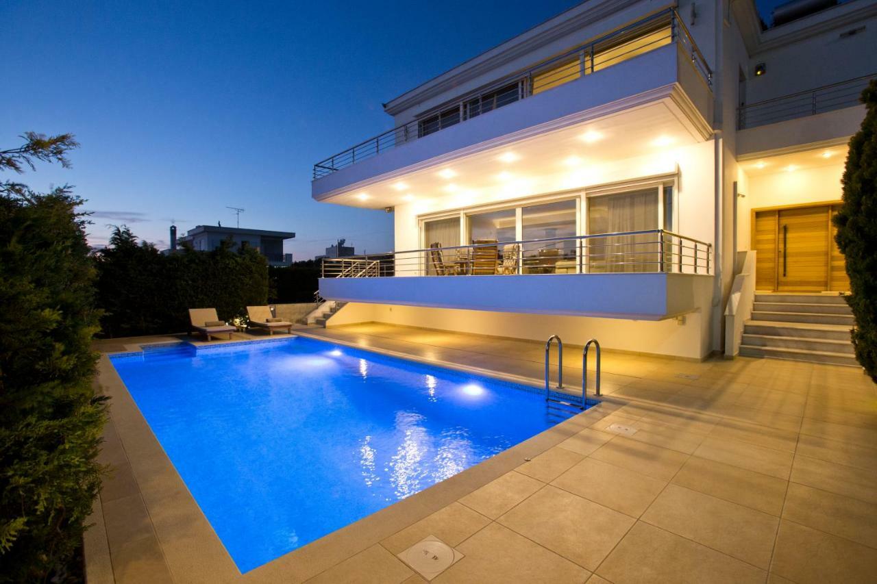 Luxury Villa Loutraki With Private Heated Pool Ngoại thất bức ảnh